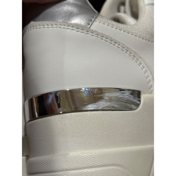 Cestfini Womens Hidden High Heel Fashion Wedge Sneakers White Size L - Picture 10 of 11